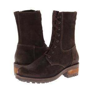 La Canadienne Carolina Brown Oiled Suede Boots Women’s Size 8